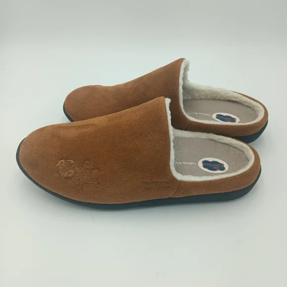 Indoor/Outdoor Slippers Camel Color Womens 9W Dr. Comfort - Picture 4 of 9